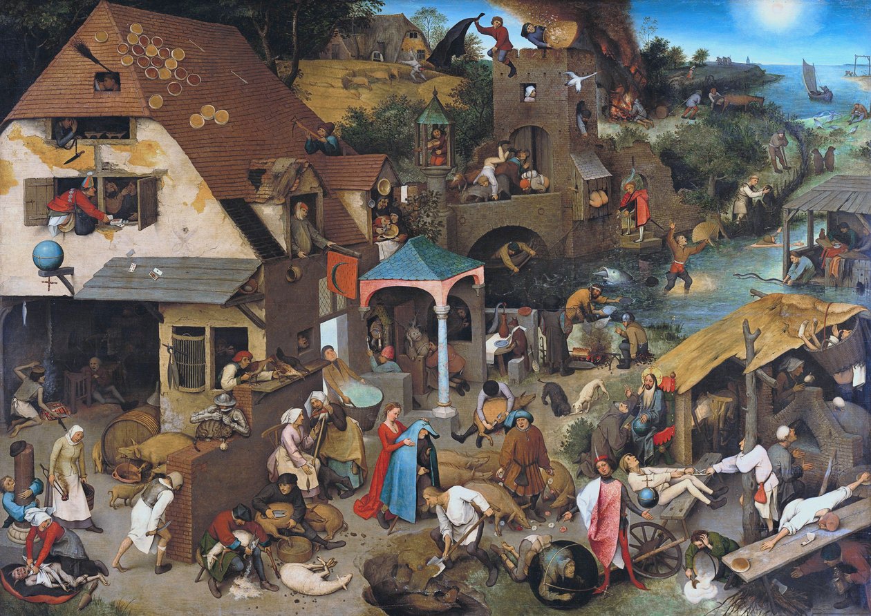 荷兰谚语 作者 彼得·布鲁格（Pieter Bruegel）