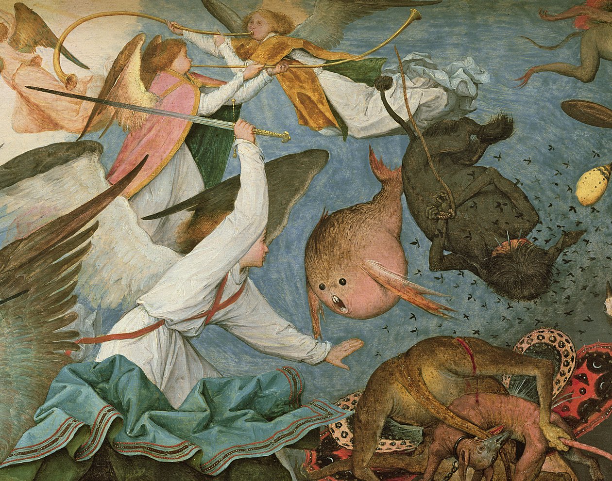 反叛天使的堕落，1562年（细节74037） 作者 彼得·布鲁格（Pieter Bruegel）