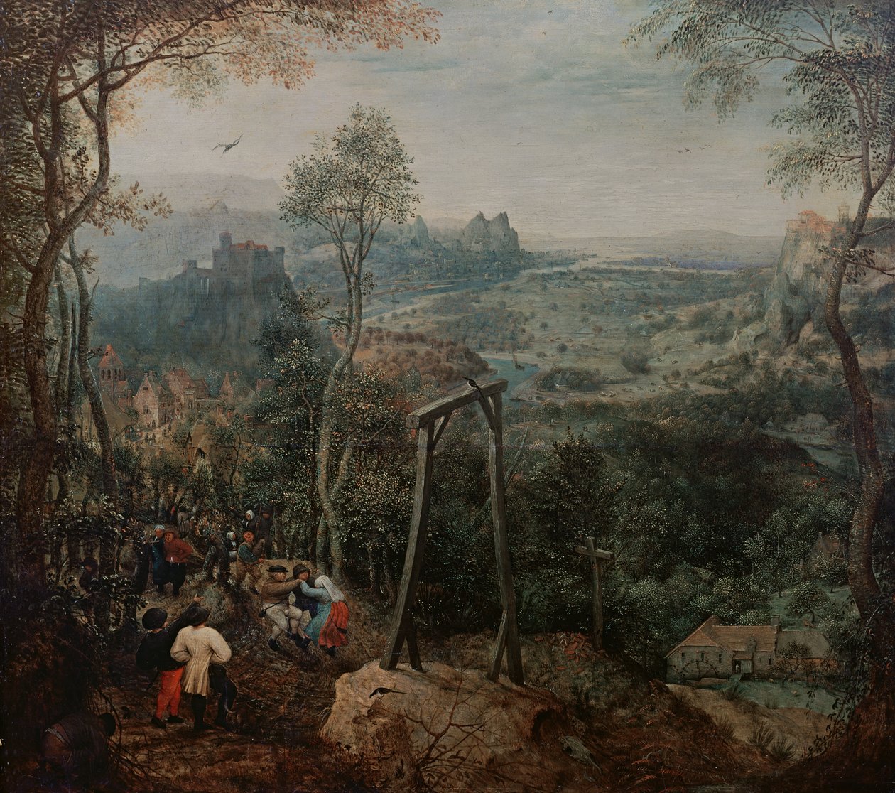1568年的绞架上的喜鹊 作者 彼得·布鲁格（Pieter Bruegel）