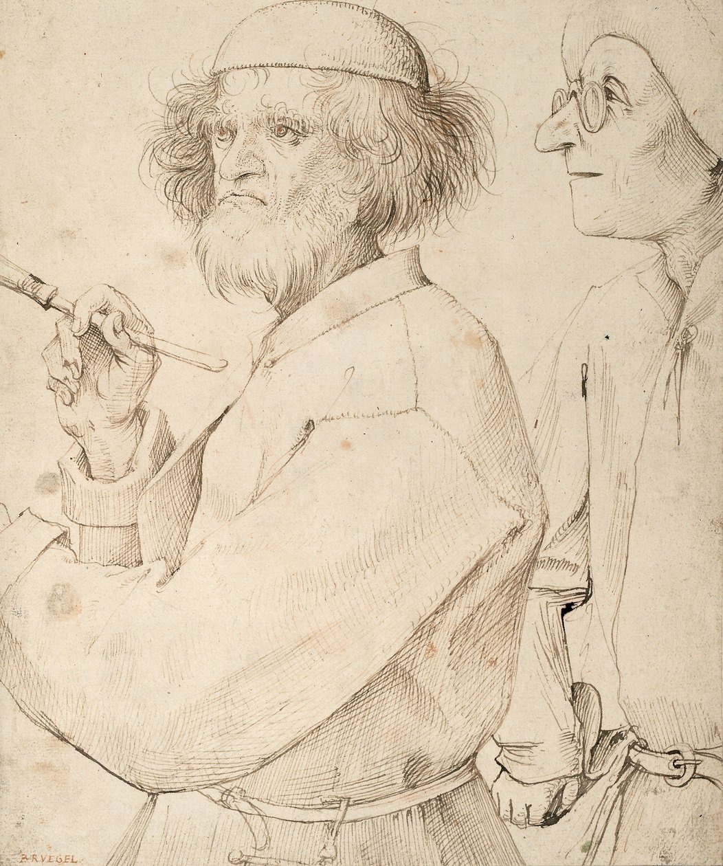 画家和买家，1565 作者 彼得·布鲁格（Pieter Bruegel）