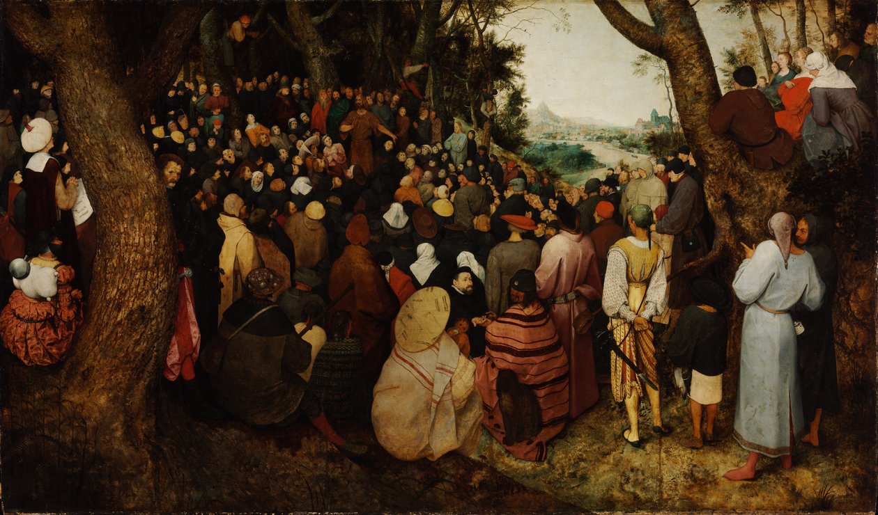 施洗约翰圣约翰的讲道 作者 彼得·布鲁格（Pieter Bruegel）