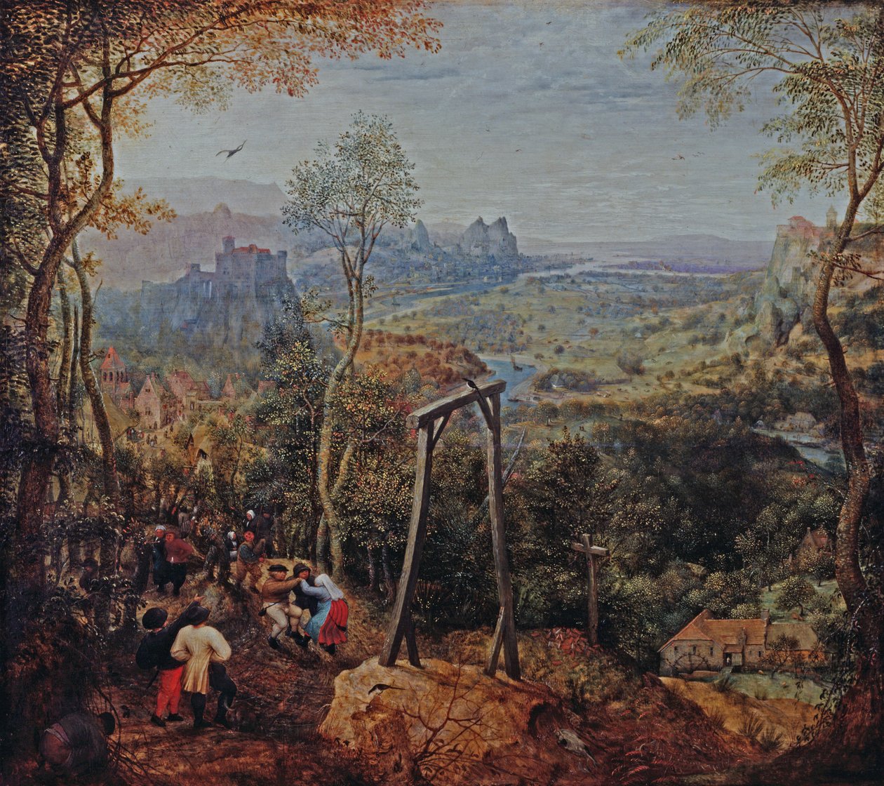 绞刑架上的喜鹊 作者 彼得·布鲁格（Pieter Bruegel）