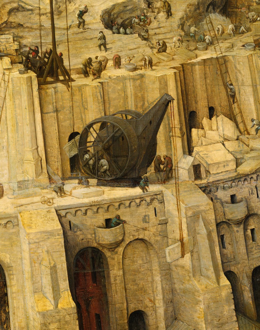 脚踏式起重机 作者 彼得·布鲁格（Pieter Bruegel）