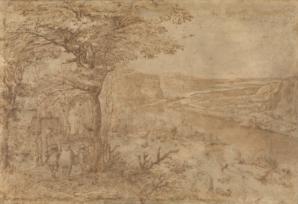 景观与朝圣者的标签 作者 彼得·布鲁格（Pieter Bruegel）