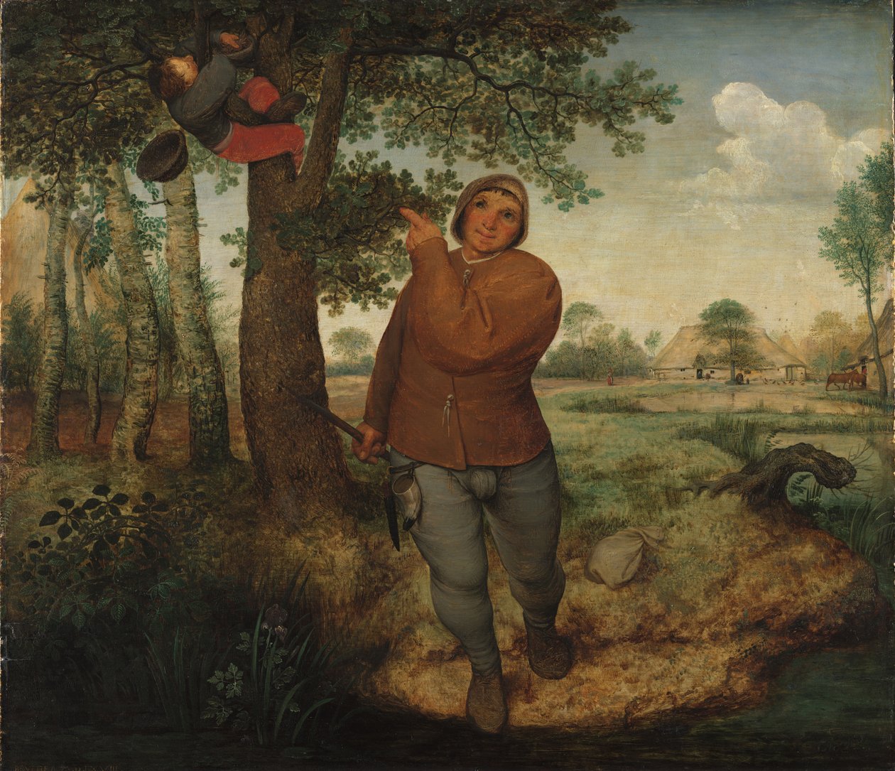 农民和巢强盗 作者 彼得·布鲁格（Pieter Bruegel）