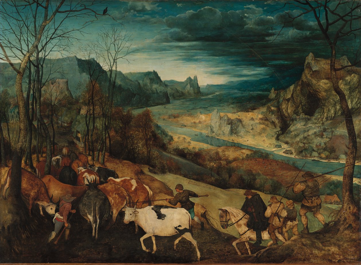 牧群的回归 作者 彼得·布鲁格（Pieter Bruegel）