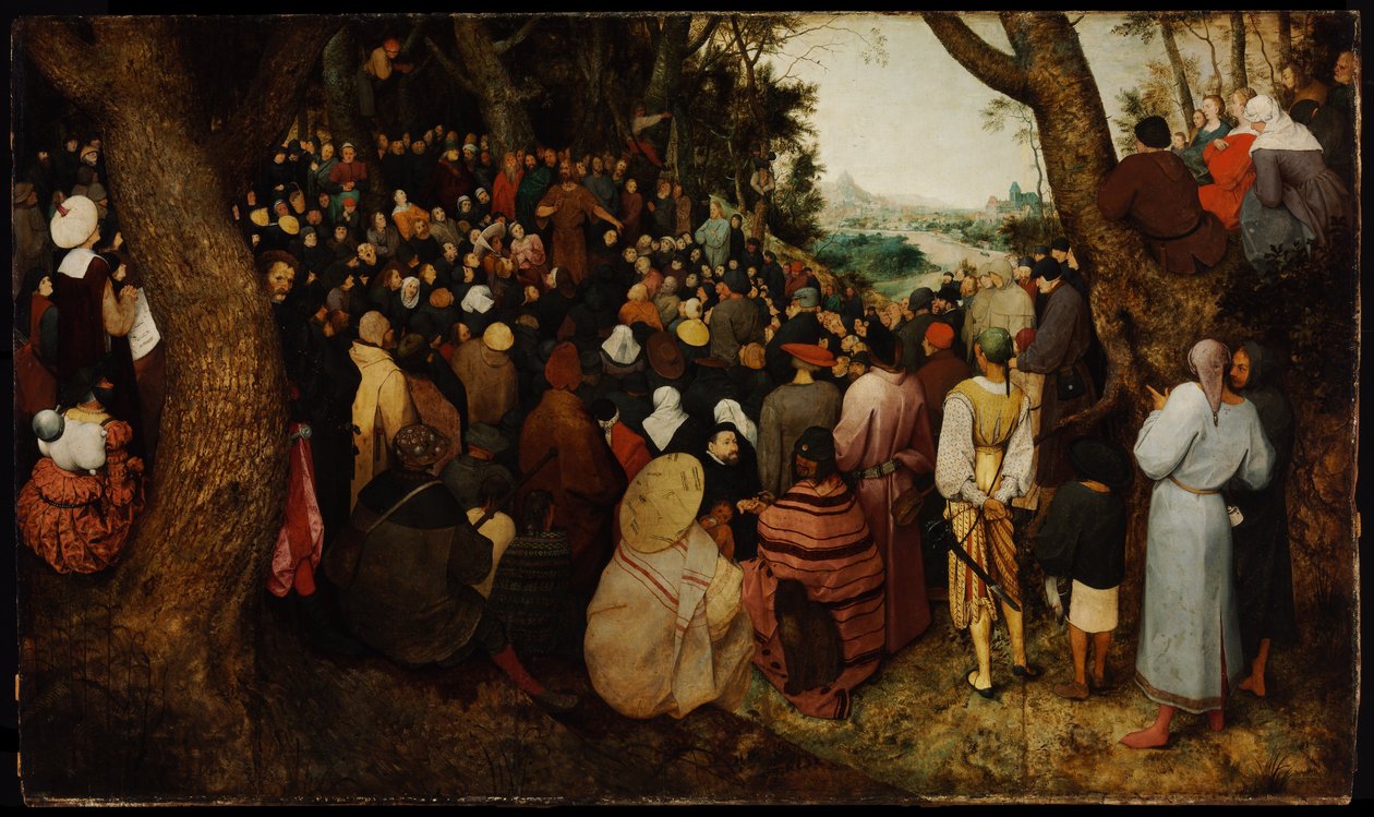 施洗约翰圣约翰的讲道 作者 彼得·布鲁格（Pieter Bruegel）