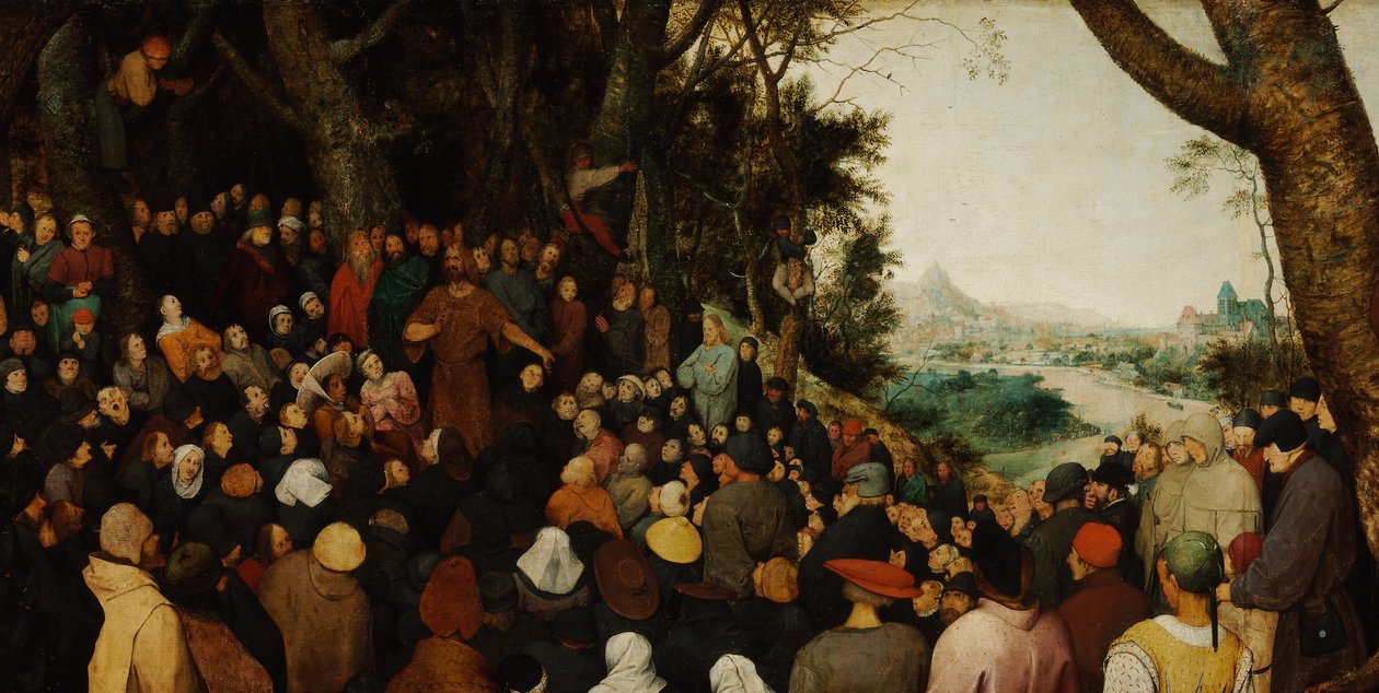 施洗者圣约翰的讲道，细节 作者 彼得·布鲁格（Pieter Bruegel）