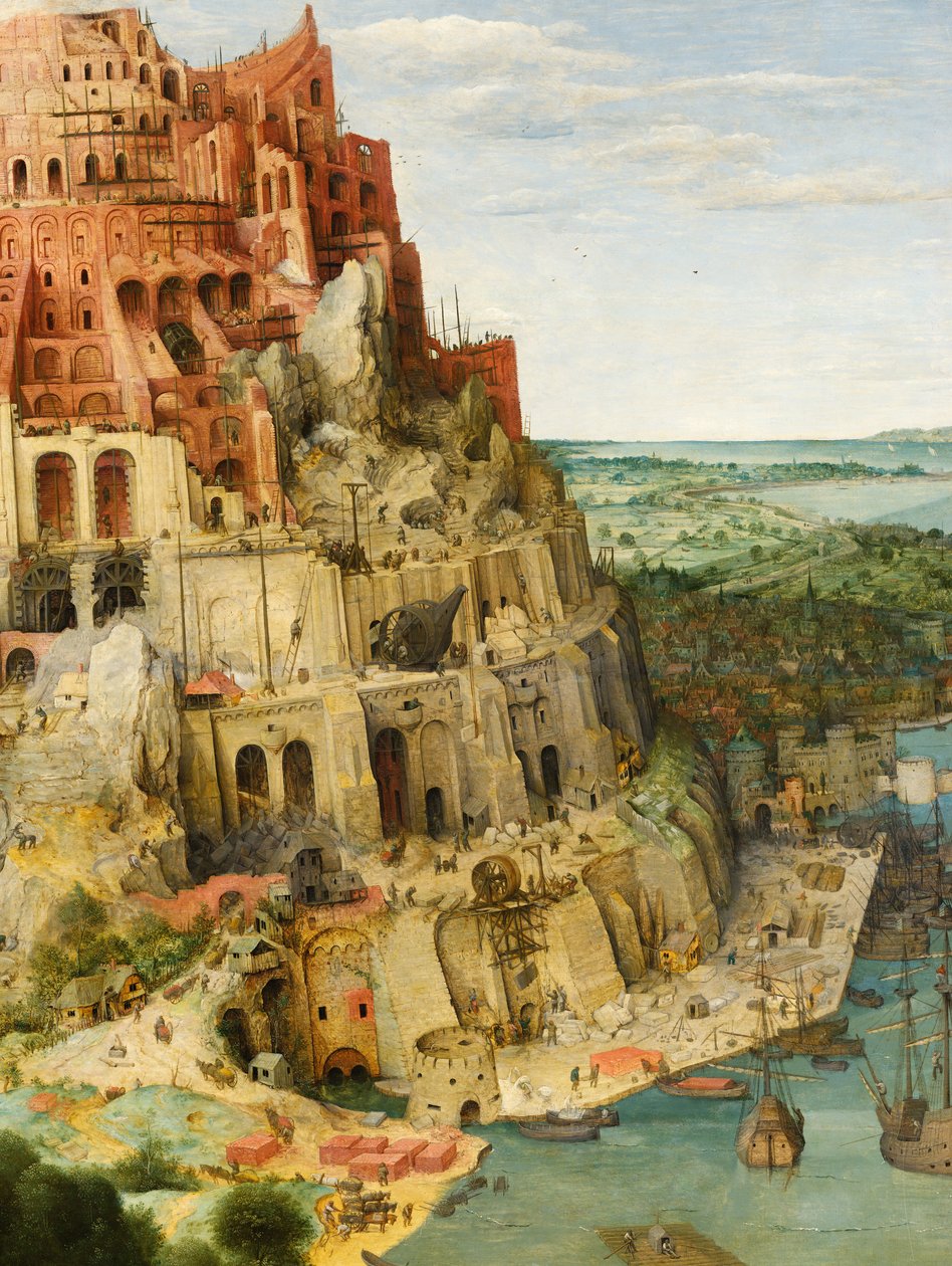 巴别塔（详情） 作者 彼得·布鲁格（Pieter Bruegel）