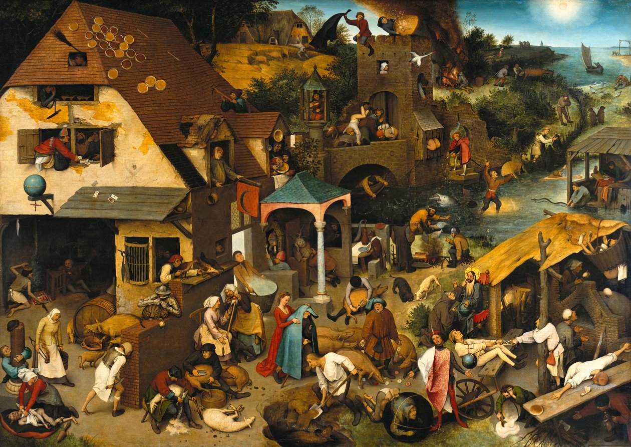 荷兰谚语 作者 彼得·布鲁格（Pieter Bruegel）