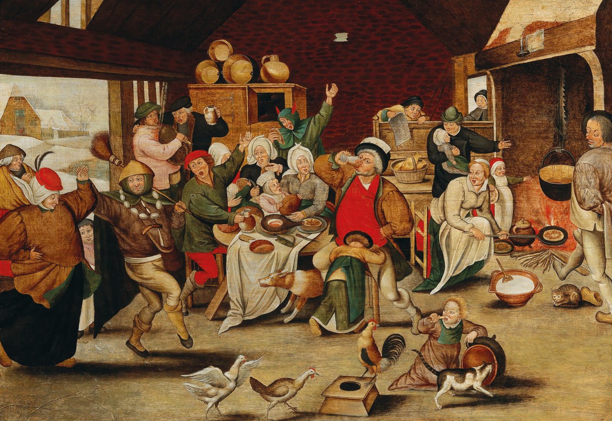 国王喝酒 作者 彼得·布鲁格（Pieter Brueghel）