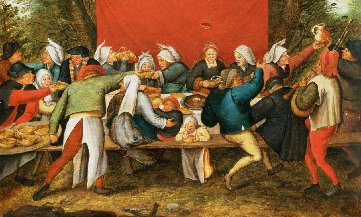 婚宴（小组） 作者 彼得·布鲁格（Pieter Brueghel）