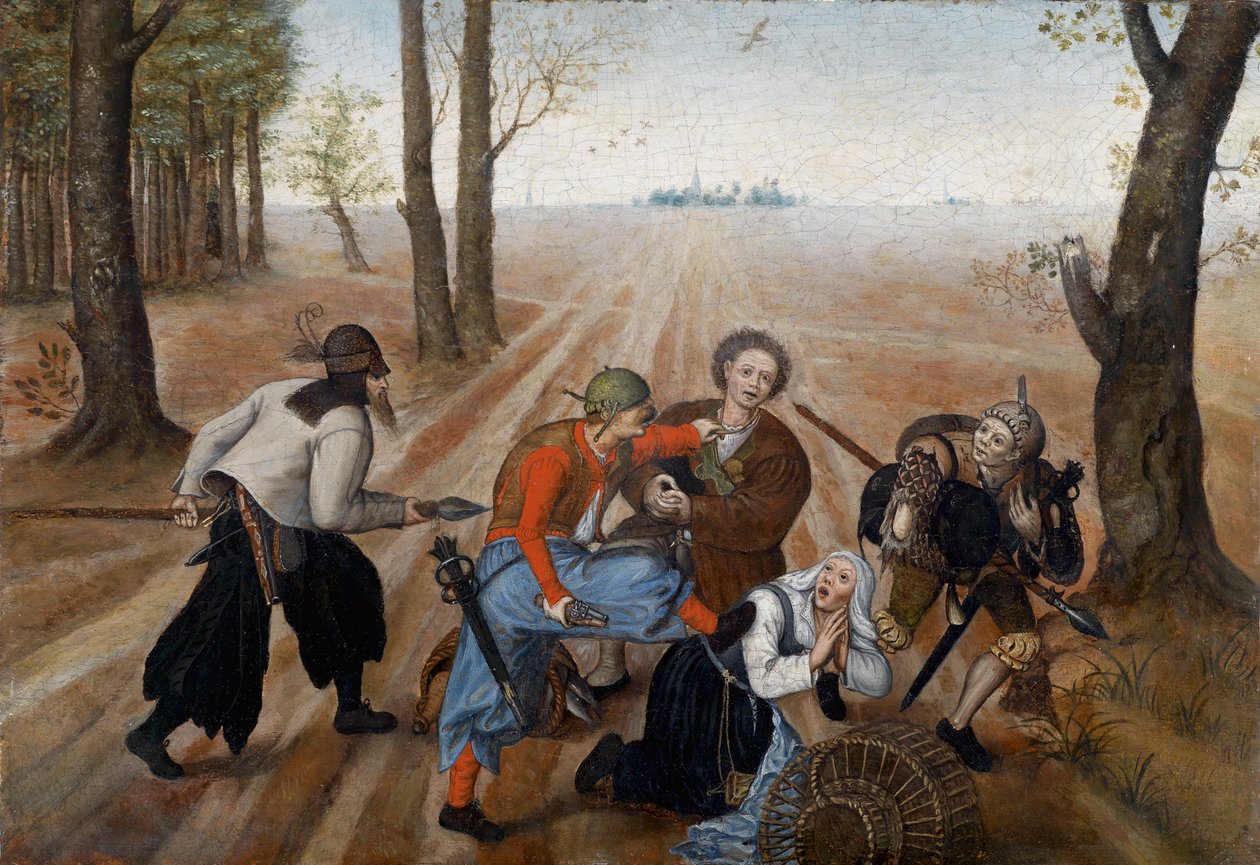 攻击一对农业夫妇 作者 彼得·布鲁格（Pieter Brueghel）