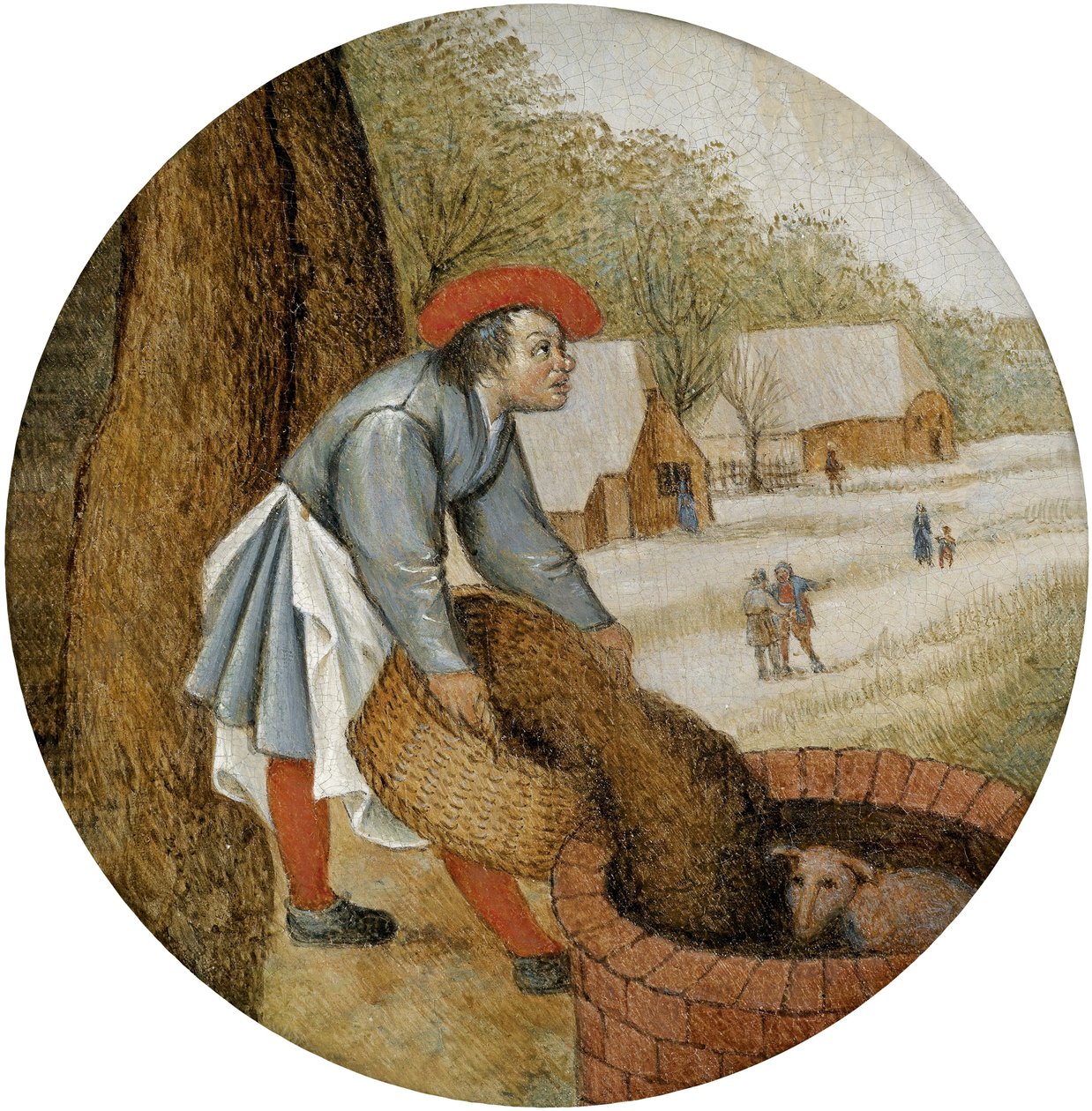农民倒了消息来源 作者 彼得·布鲁格（Pieter Brueghel）