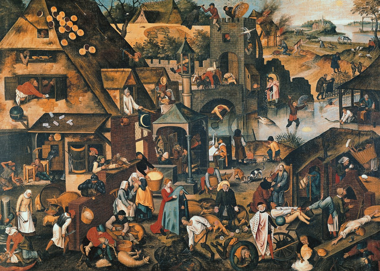 佛兰芒谚语 作者 彼得·布鲁格（Pieter Brueghel）