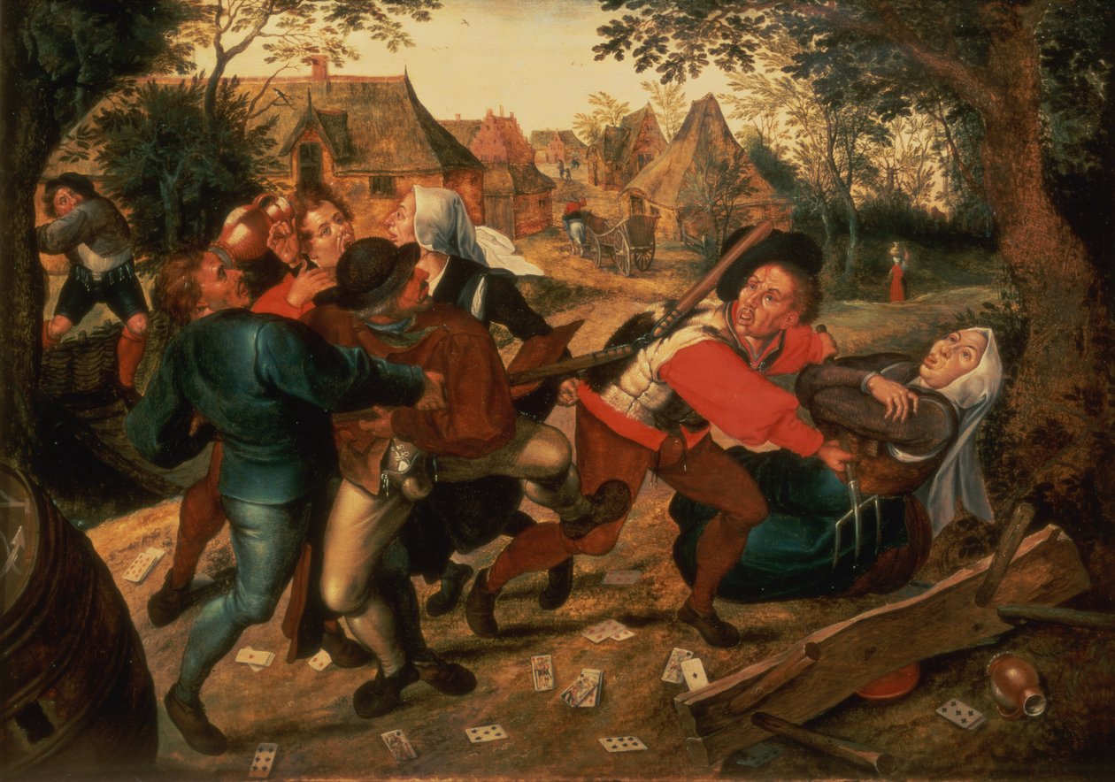 赌徒争吵 作者 彼得·布鲁格（Pieter Brueghel）