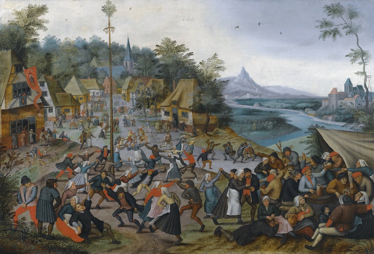 St. Georges Kermis与舞蹈 作者 彼得·布鲁格（Pieter Brueghel）