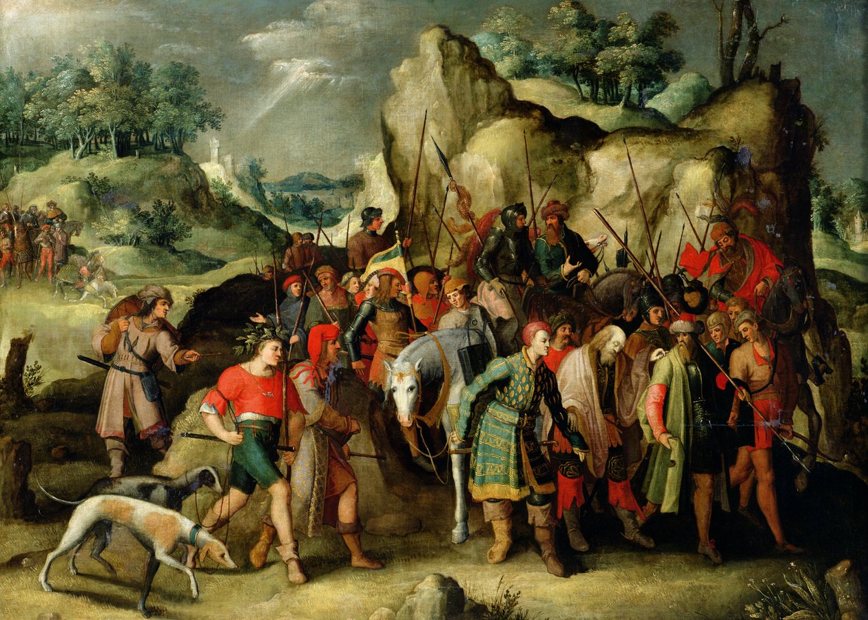 圣保罗在转换后领导大马士革 作者 彼得·布鲁格（Pieter Brueghel）