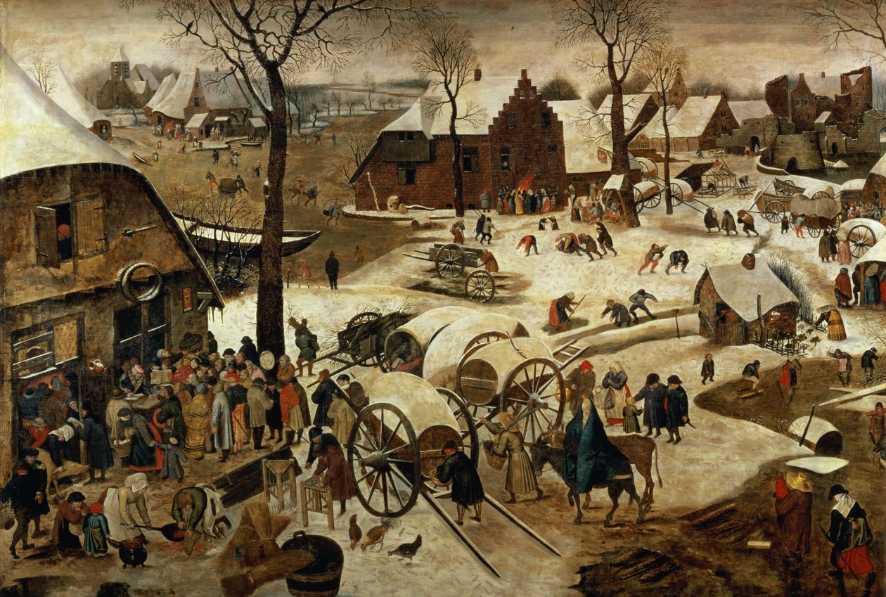 在伯利恒支付十分之一或人口普查（详见89722） 作者 彼得·布鲁格（Pieter Brueghel）