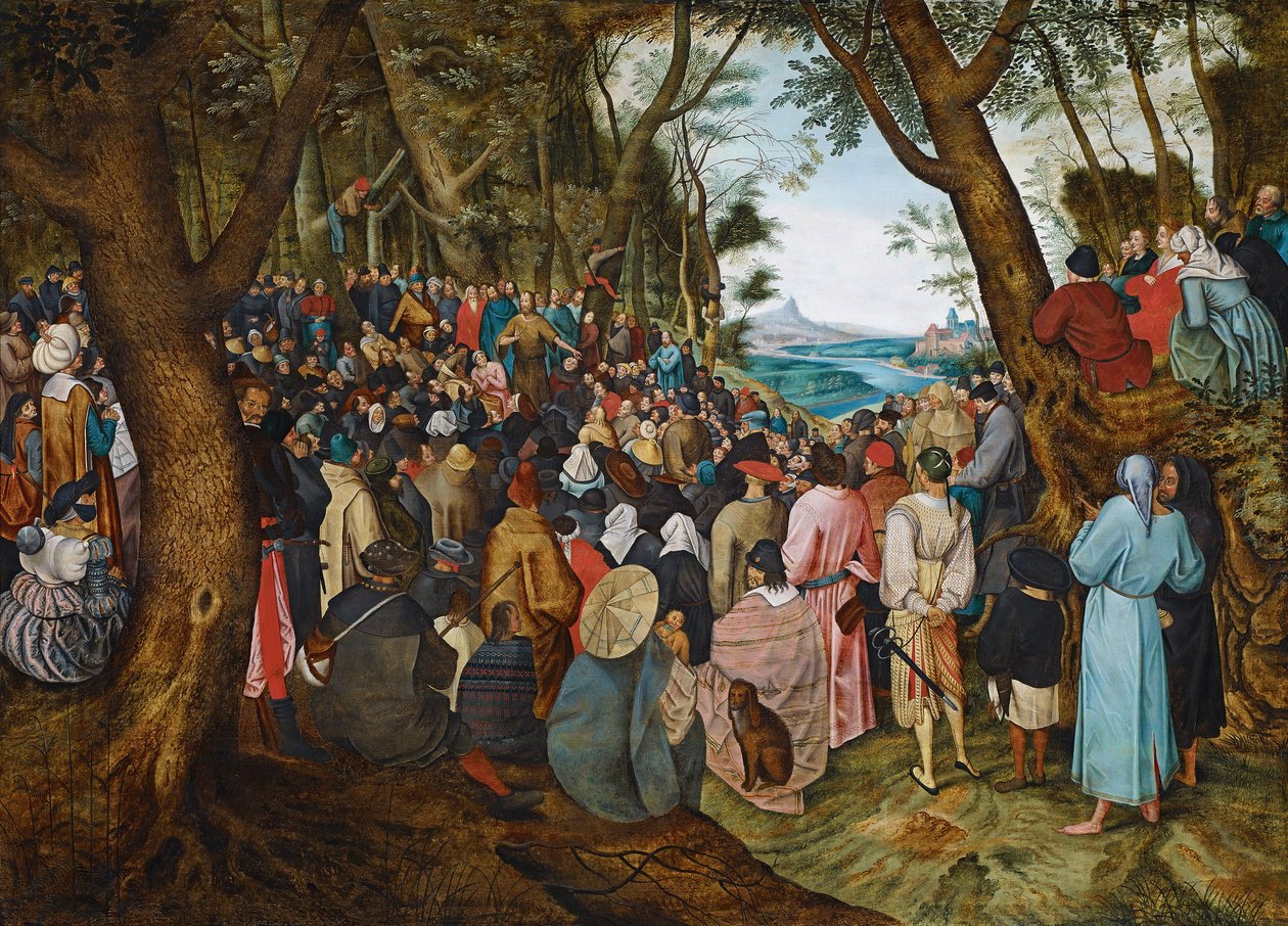 施洗约翰圣约的讲道 作者 彼得·布鲁格（Pieter Brueghel）