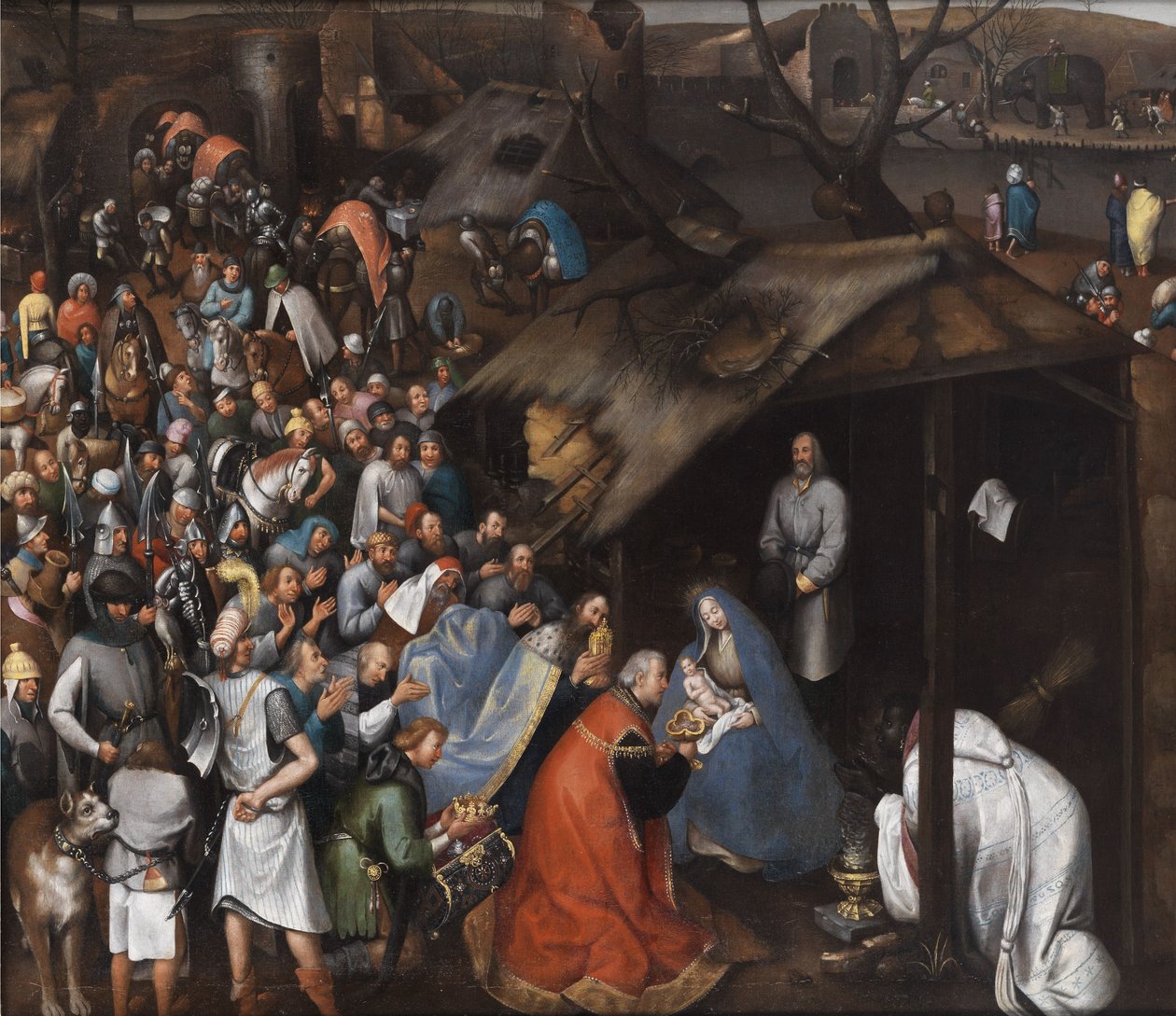 工作坊对孩子的崇拜 作者 彼得·布鲁格（Pieter Brueghel）