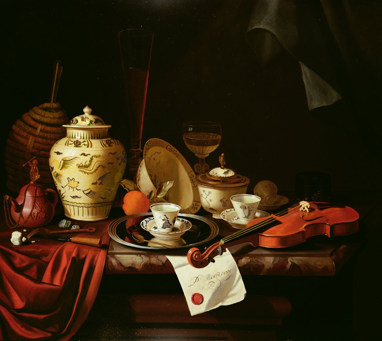 静物 作者 彼得·格里兹（Pieter Gerritsz）。范·罗斯特兰