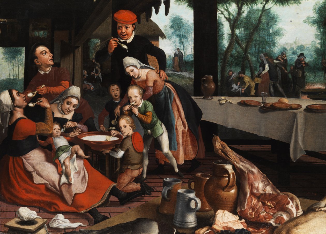 家人一起吃饭 作者 彼得·彼得斯（Pietersz）