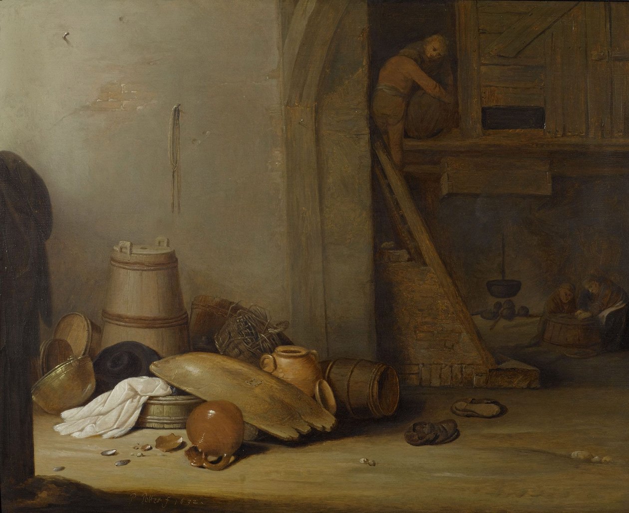 德语：谷仓 作者 彼得·西蒙兹·波特（Pieter Symonsz Potter）