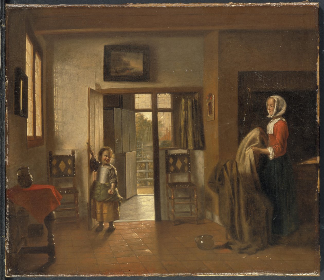 卧室 作者 彼得·霍克（Pieter de Hooch）