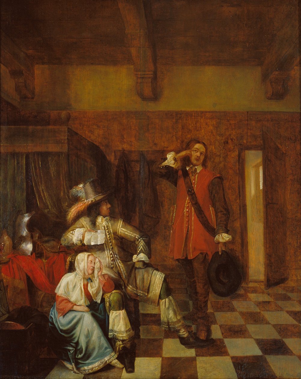 坏消息的使者 作者 彼得·霍克（Pieter de Hooch）
