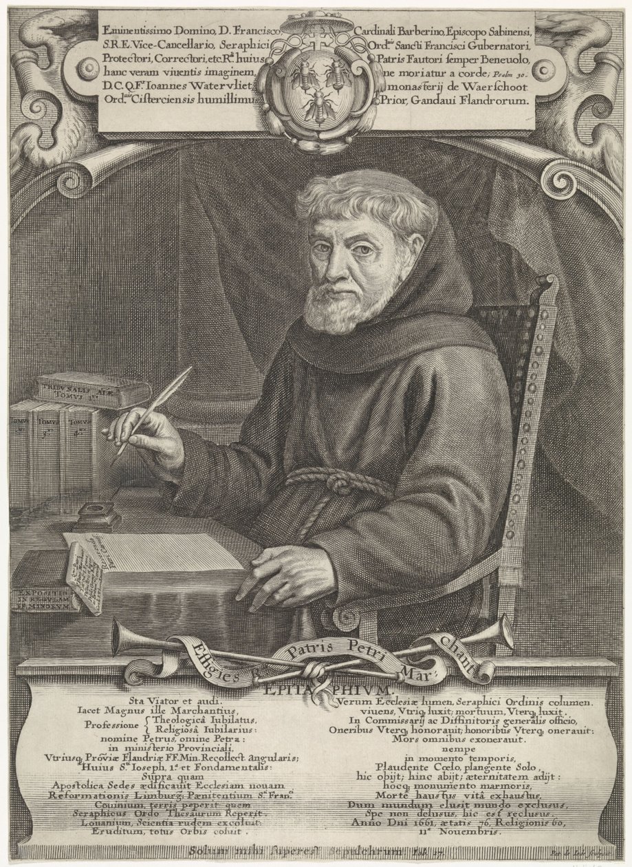 Pieter de Jode II雕刻的Pierre Marchant肖像 作者 彼得·德·乔德二世
