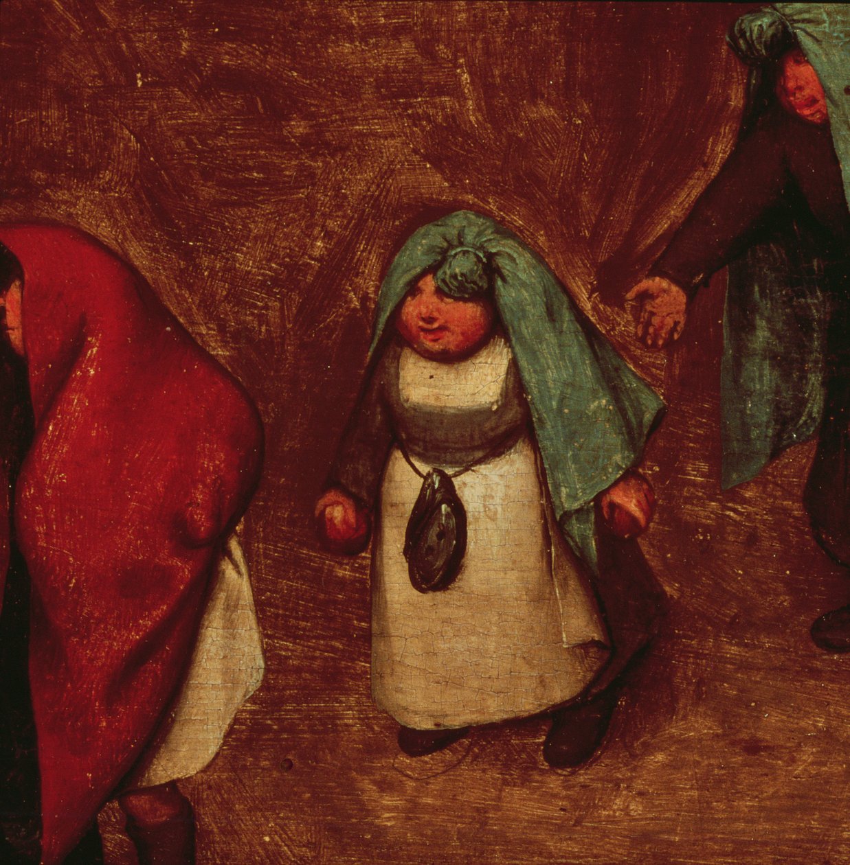 儿童游戏，左手部分细节，1560年 作者 彼得·布鲁格（Pieter Bruegel）