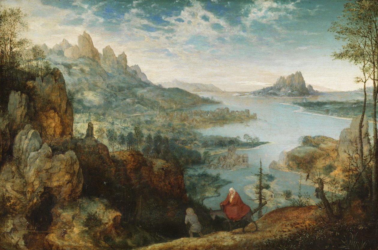 1563年飞往埃及的景观 作者 彼得·布鲁格（Pieter Bruegel）