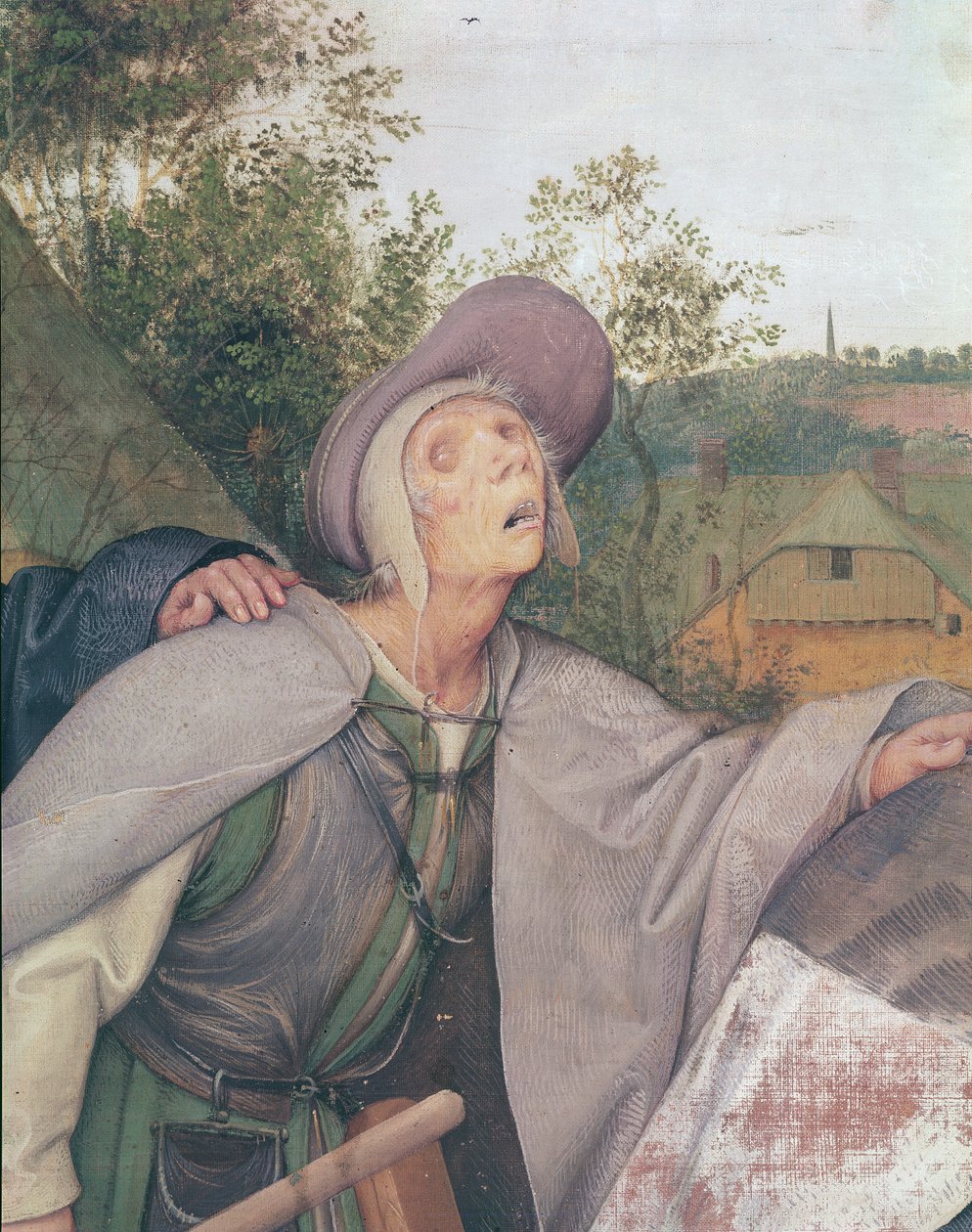 盲人的寓言，一个盲人的细节，1568油画布细节29163 作者 彼得·布鲁格（Pieter Bruegel）