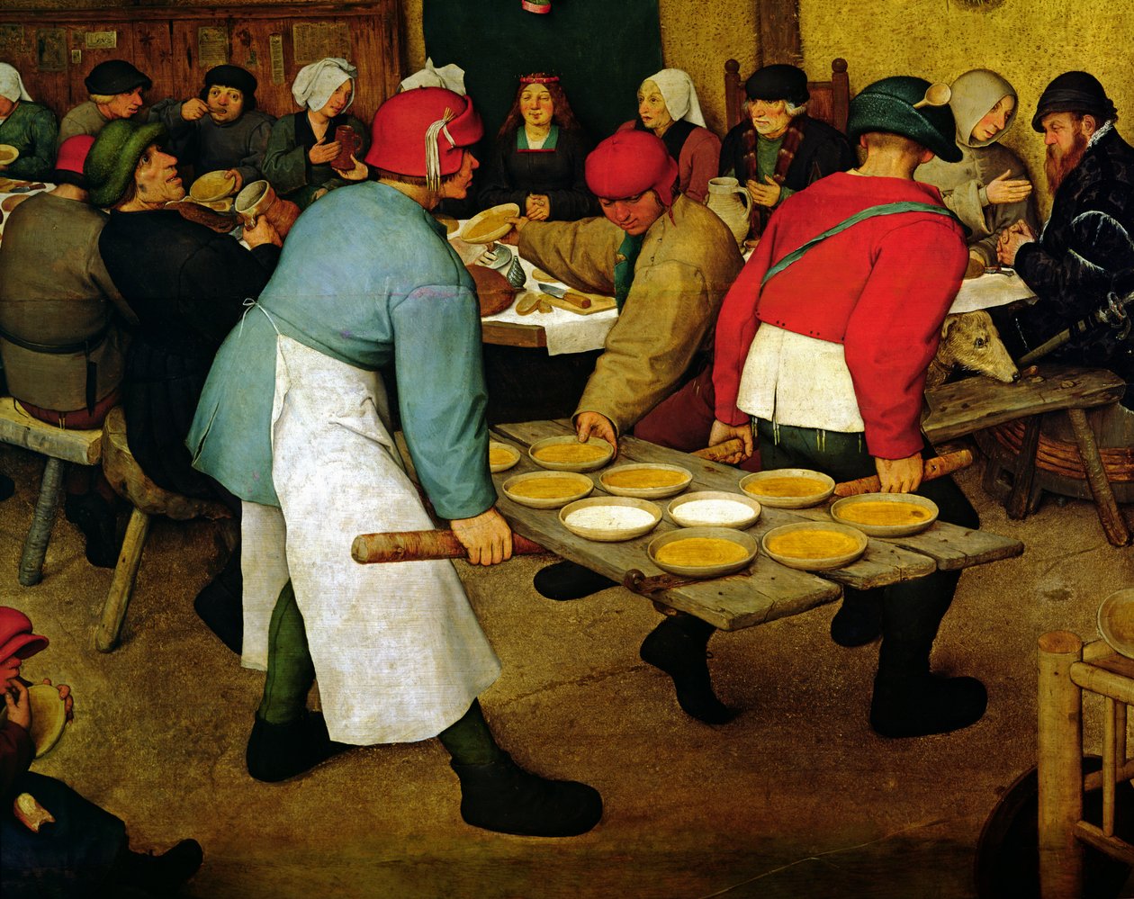 农民婚礼Bauernhochzeit，1568年油面板细节68946 作者 彼得·布鲁格（Pieter Bruegel）