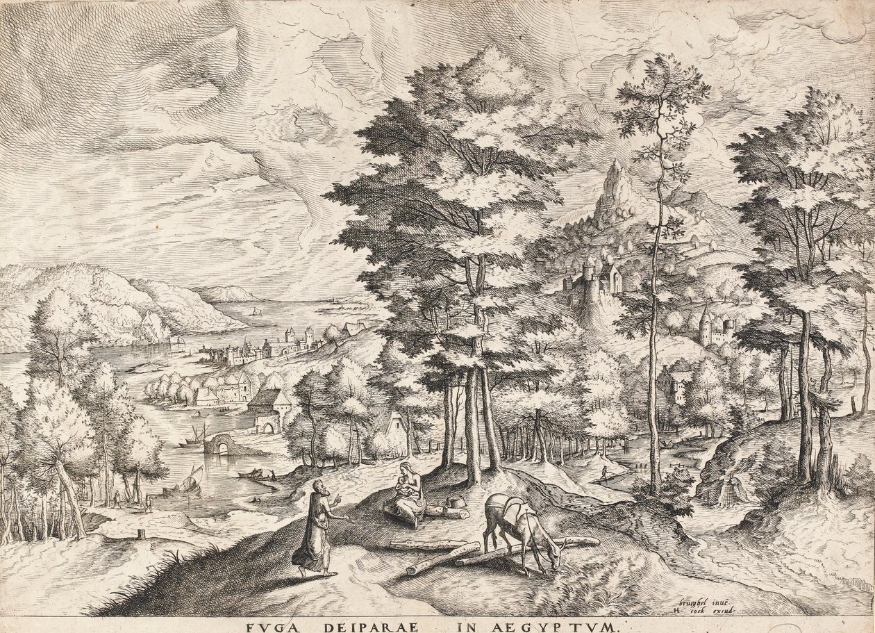 飞往埃及的其余部分 作者 彼得·布鲁格（Pieter Bruegel）