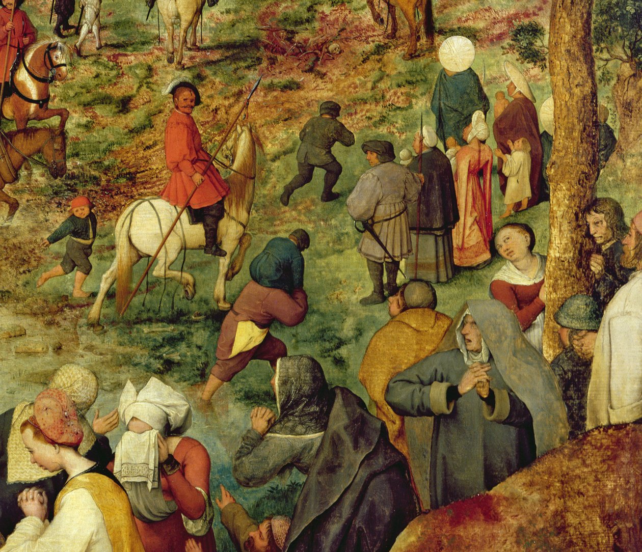 通往Cal髅地的道路，1864年的油面板细节186439 作者 彼得·布鲁格（Pieter Bruegel）