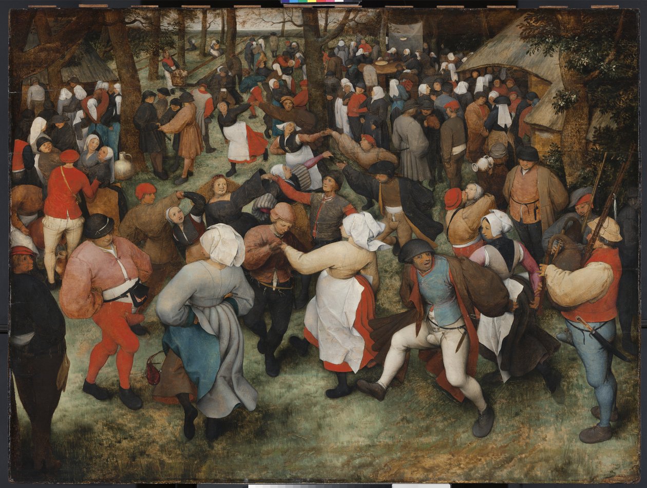 婚礼舞蹈，1566年 作者 彼得·布鲁格（Pieter Bruegel）