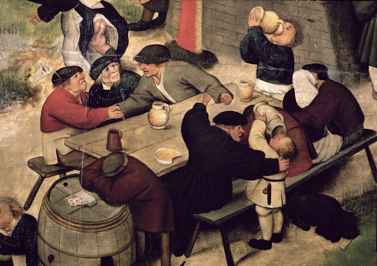 戏剧演出，c.1600（详情） 作者 彼得·布鲁格（Pieter Brueghel）