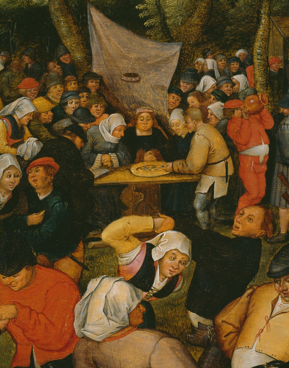 露天婚礼舞蹈，1610（细节）（另见346631） 作者 彼得·布鲁格（Pieter Brueghel）