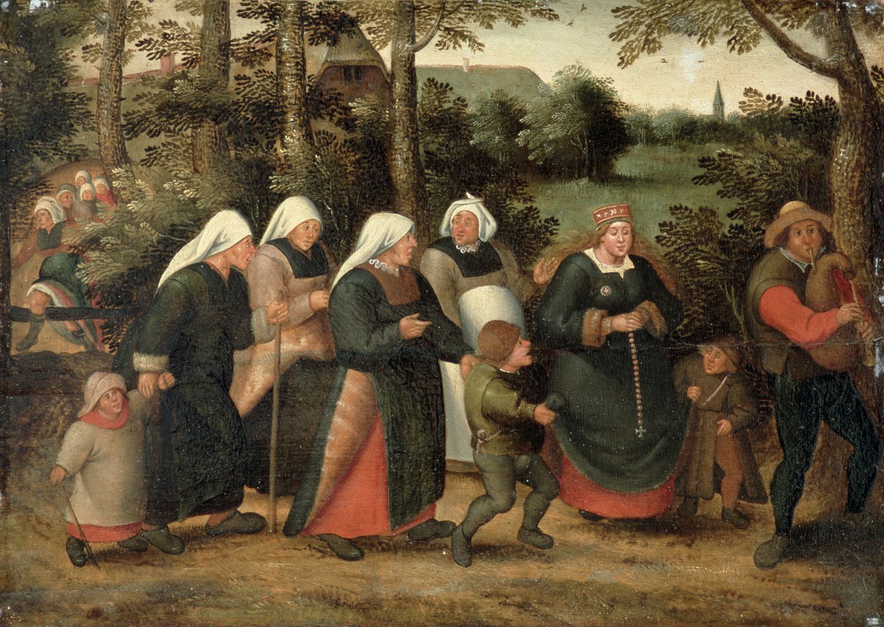 新娘的游行（见198004） 作者 彼得·布鲁格（Pieter Brueghel）