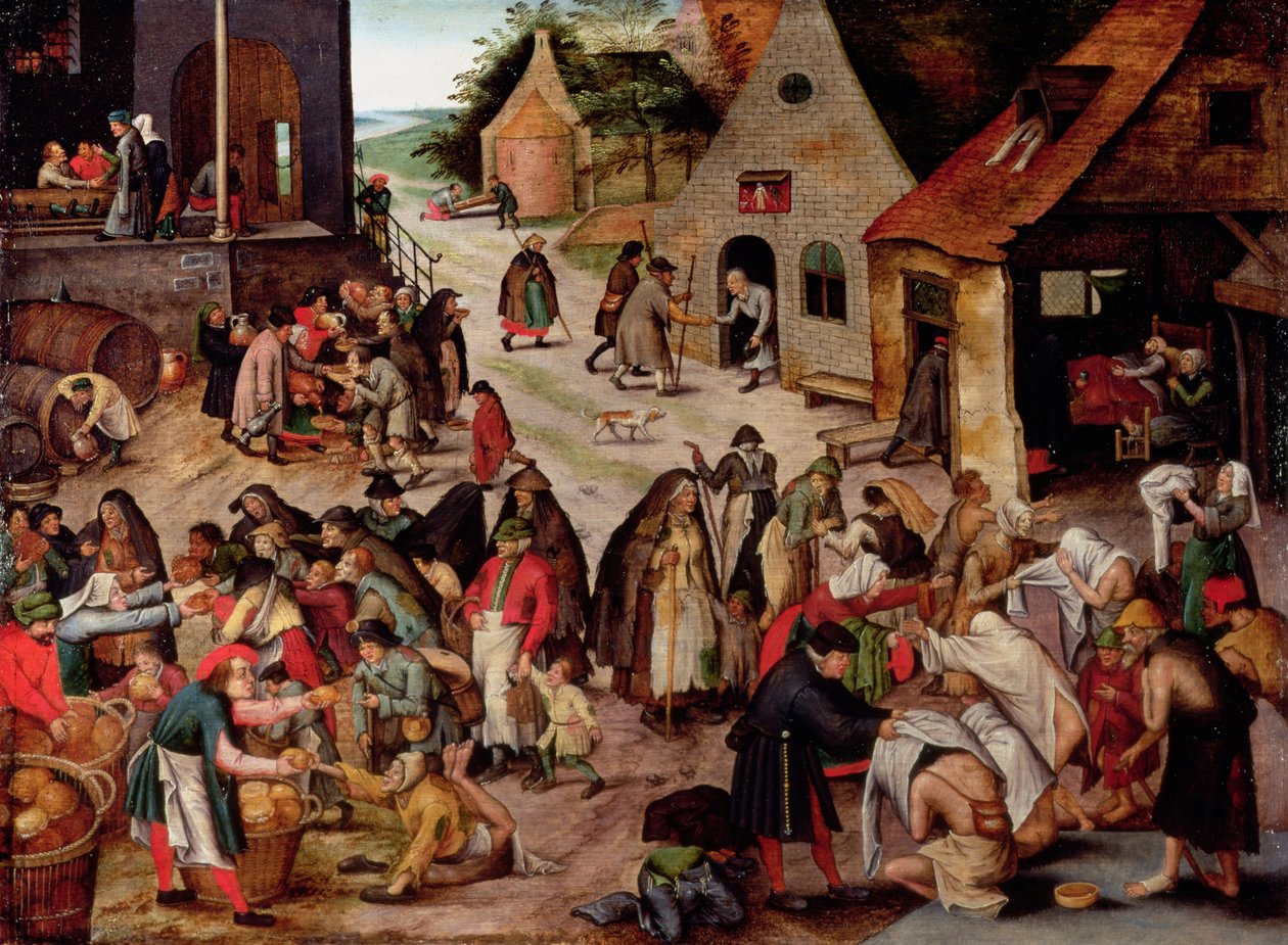 七大慈善行为（小组） 作者 彼得·布鲁格（Pieter Brueghel）