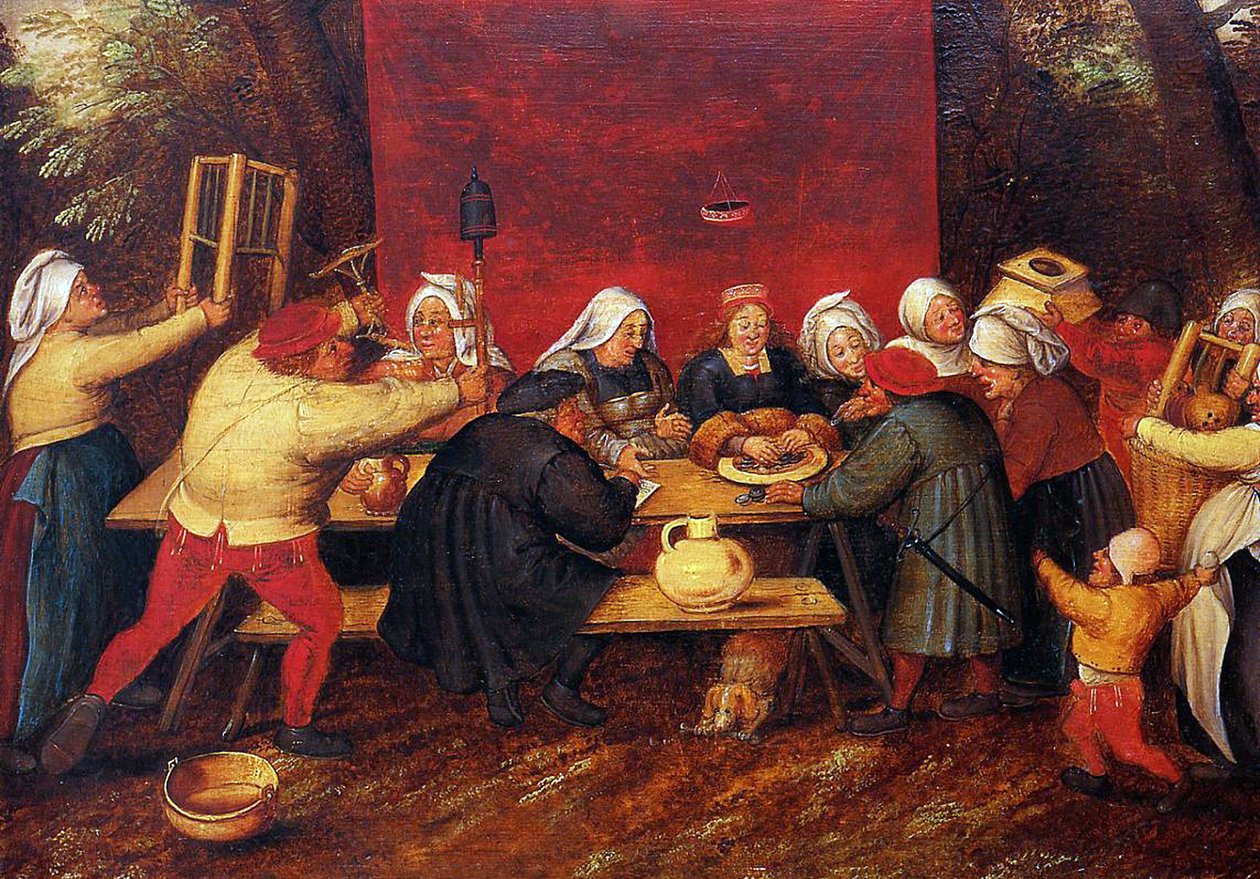 婚礼礼物，c.1619 作者 彼得·布鲁格（Pieter Brueghel）