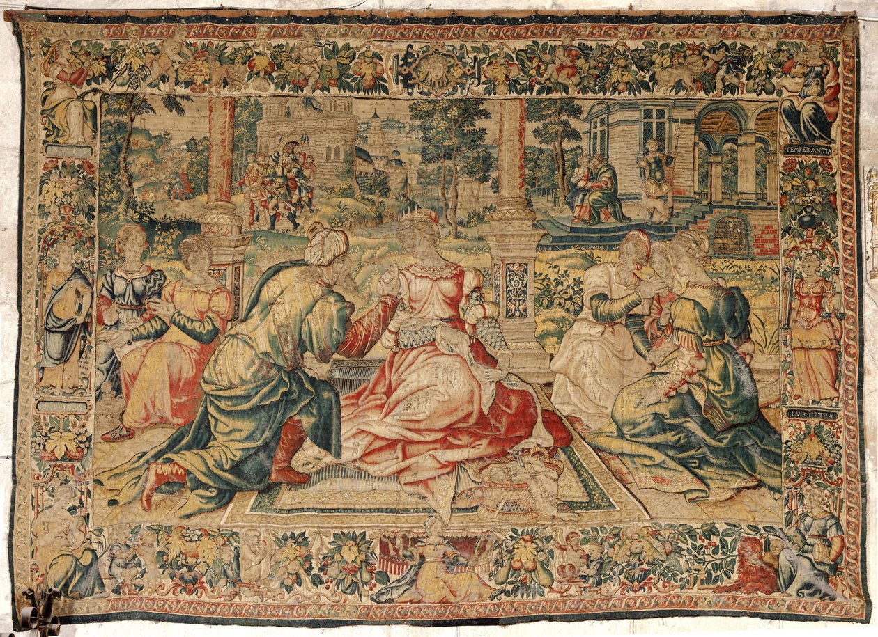马克·安东尼和克利奥帕特拉挂毯 作者 Pieter (attr. to) Coecke van Aelst