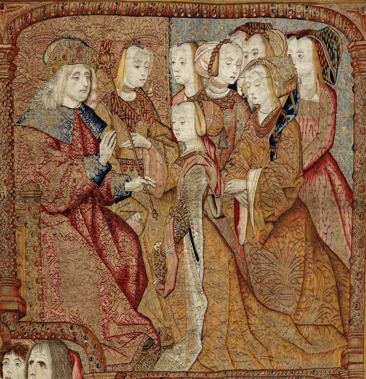 圣母凯旋》或《帕诺斯德奥罗》，约 1500-02 年（挂毯） 作者 Pieter (attr. to) Coecke van Aelst
