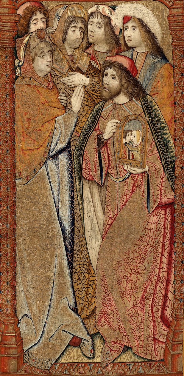 上帝之母或金麻雀的胜利，c.1500-02（挂毯） 作者 Pieter (attr. to) Coecke van Aelst