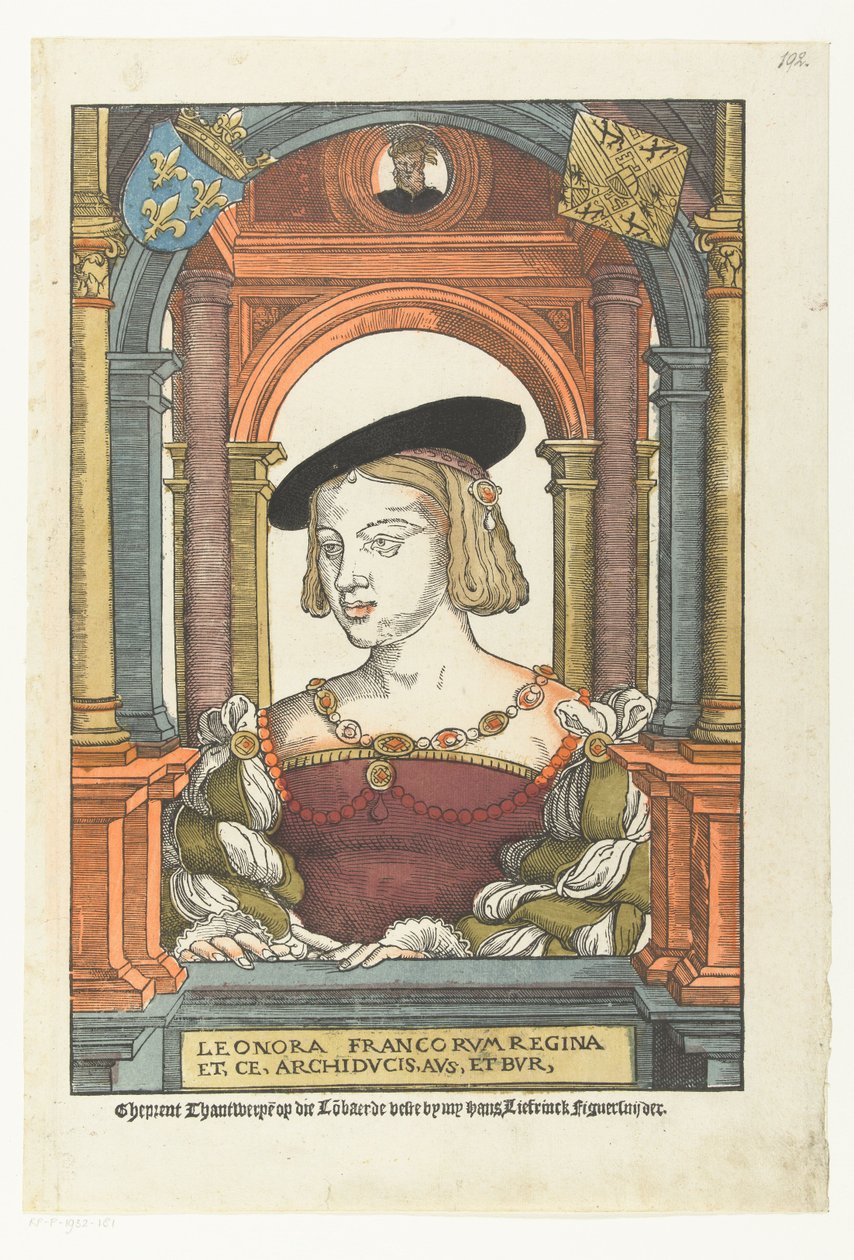 奥地利的埃莉诺（1498-1558）肖像 作者 彼得·科克·范·阿斯特（Coecke van Aelst）