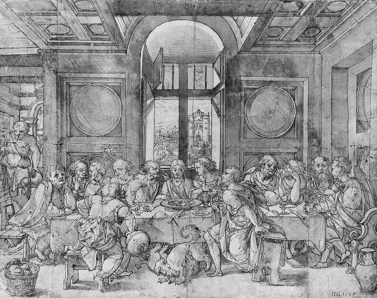 最后的晚餐 作者 彼得·科克·范·阿斯特（Coecke van Aelst）