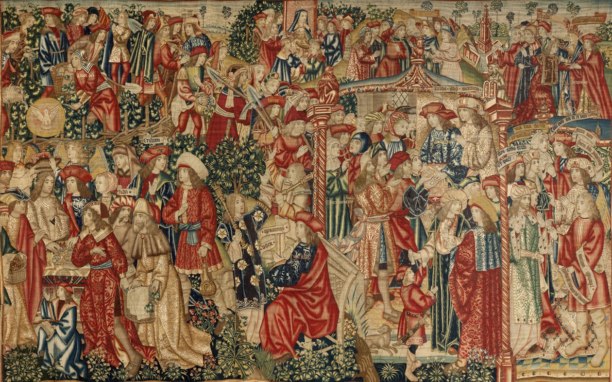 葡萄园工人的寓言，约 1500 年（挂毯） 作者 Pieter（工作室）Coecke van Aelst