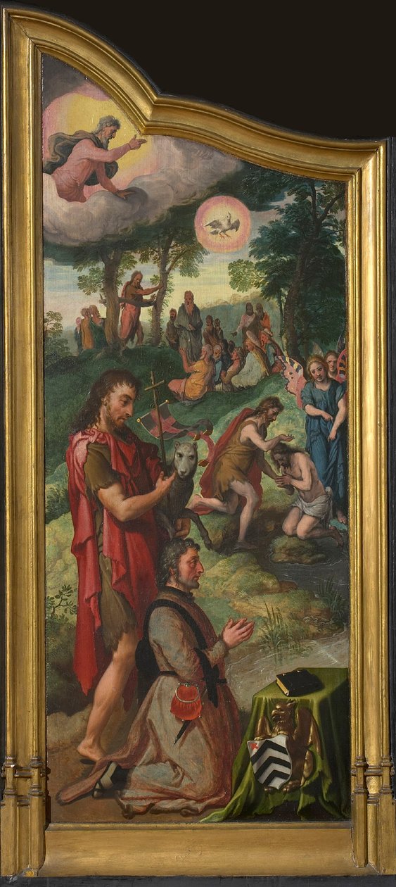 扬-凡-德-比斯特三联画的左面板。 作者 彼得·埃森（Pieter Aertsen）